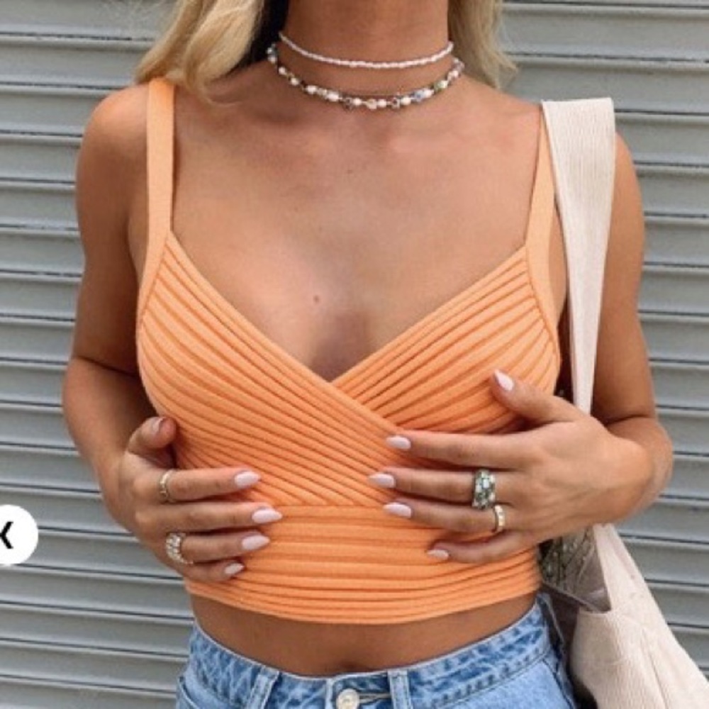 Princess Polly orange Arlene top